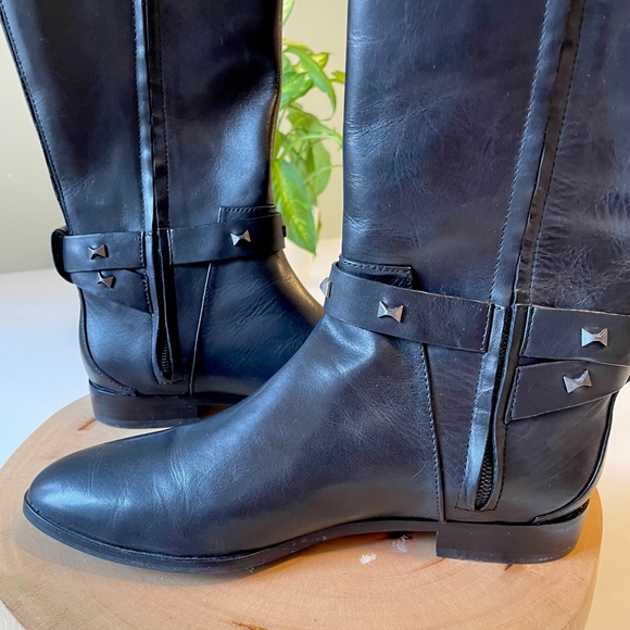 NEW Ted Baker London Plannia Women's Knee High Boots Black Leather / Size 37 - Picture 8 of 12